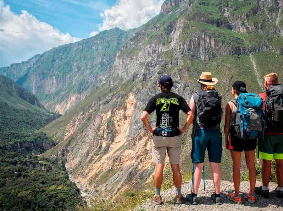 3-day trek to the Colca Canyon from Arequipa ending in Puno - Day 3: Sunrise Up to Cabanaconde, Viewpoints, Thermal Baths, Then Puno