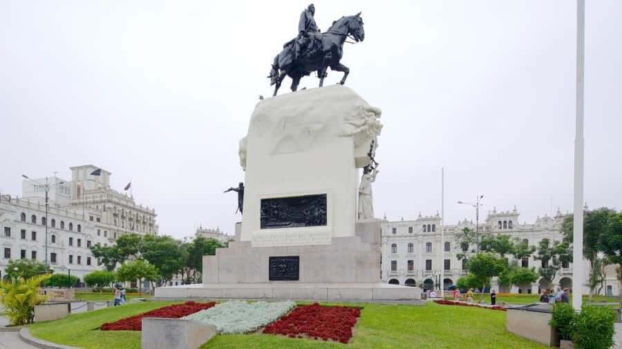 City Tour Colonial and Modern Lima Half Day Plus Ticket - Plaza Mayor (Plaza de Armas): Government, Cathedral area, and civic Lima