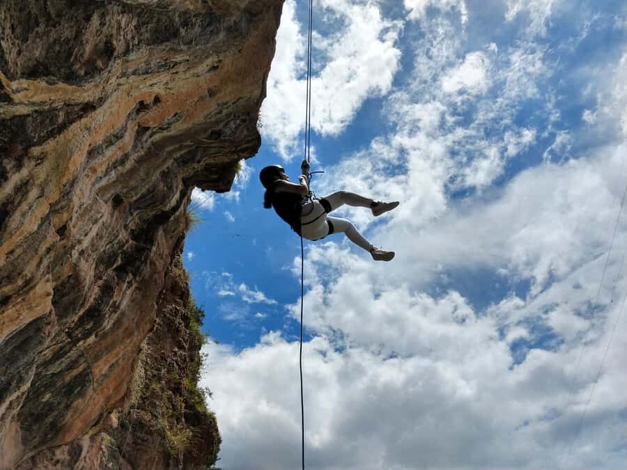 Cusco: Extreme Sky Bike and Rappelling Adventure - Via Ferrata steel steps: 45 meters up and a 15-meter strength test