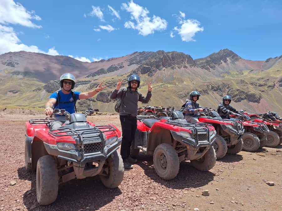 Cusco: Rainbow Mountain In Quad Bikes /walk 5 minutes/+meals - Breakfast in Cusipata and the ATV Base Safety Brief