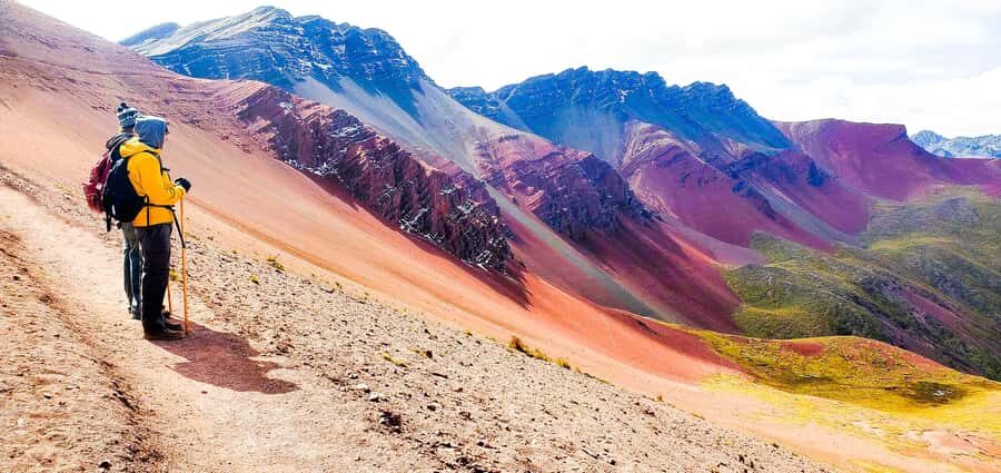 From Cusco: Vinicunca Mountain of Colors Excursion + Ticket - The Llaqto Checkpoint and the 2-Hour Uphill Walk