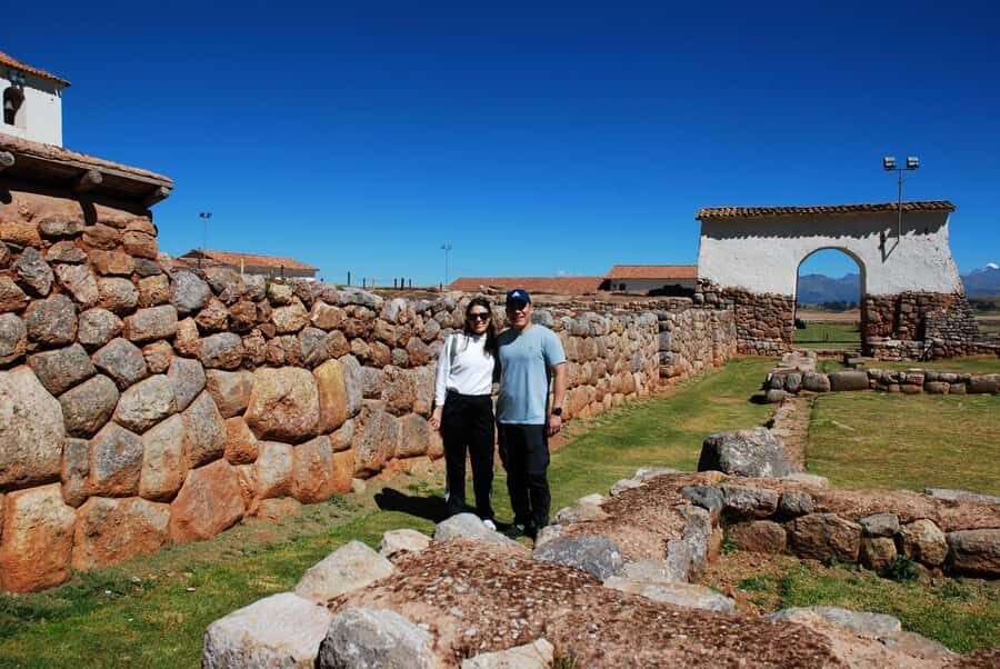From Cusco:Chinchero, Moray, Maras, Ollantaytambo with lunch - Chinchero: Inca walls, a colonial church, and the textile lesson