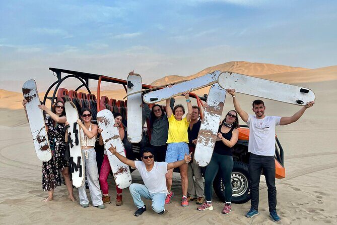 From Huacachina: Sunset buggy and sandboarding - Sandboarding with a guide: lessons, repeat runs, and not just one try