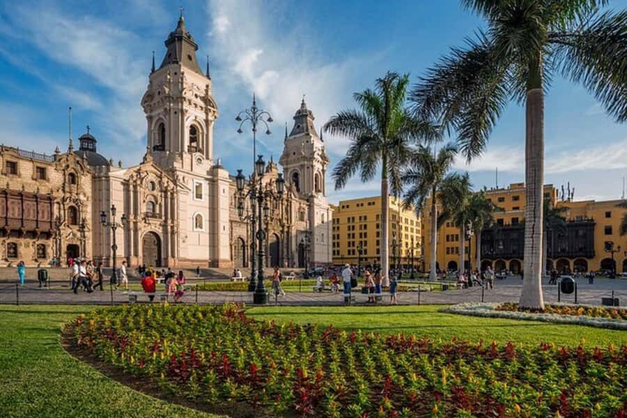 Lima : City Tour by Panoramic Bus - Walking & Catacombs - Miraflores, Huaca Pucllana, and San Isidro: the above-ground highlights that set the stage