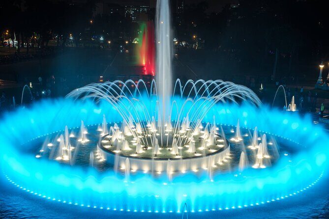Magic Fountains Park & Bohemian Barranco at Night (Small Group) - Magic Water Circuit: dancing fountains, lasers, and music you can follow