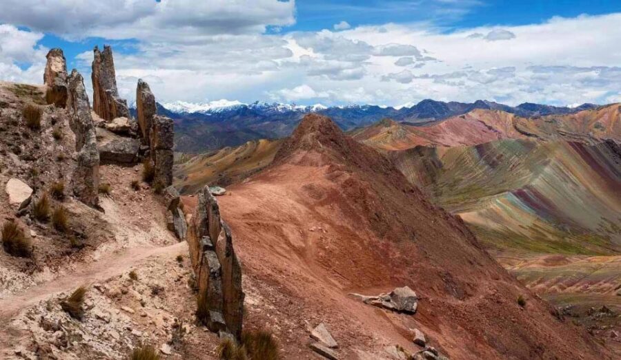 Palcoyo colored mountain hike + stone forests - Arriving at Palcoyo: A Brief Guided Moment, Then You Explore