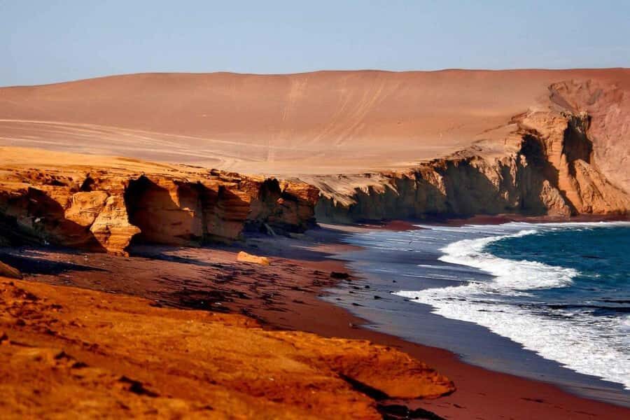 Paracas: Drive ATV and Buggy in Paracas Reserve - Playa Roja Stop: The Signature Color Moment