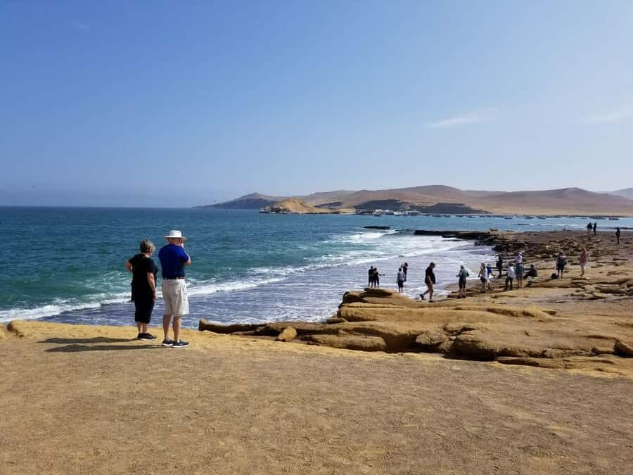 Paracas:Private Tours Paracas National Reserve all inclusive - Mirador Catedral: rock formations and the view that makes geology click