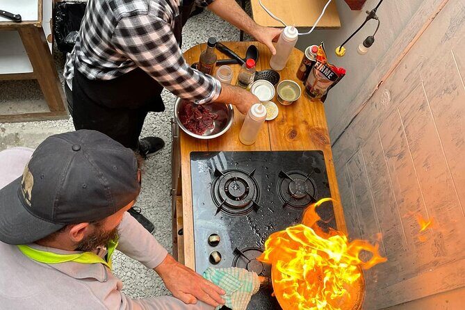 Private Cooking + Market with Maido's Former Creative Chef (+trasportation) - Huaca Pucllana as Your Lima Opening Move