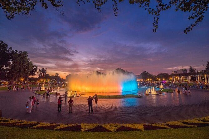 Private Lima Night Tour Including Magic Water Circuit - Parque de la Reserva and the Magic Water Circuit: lasers, music, and dancing fountains