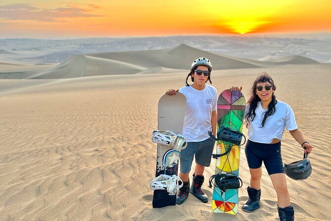 Sandboard and SandSki Experience in Huacachina - Getting Geared Up at the Office: Equipment and Small Group Energy