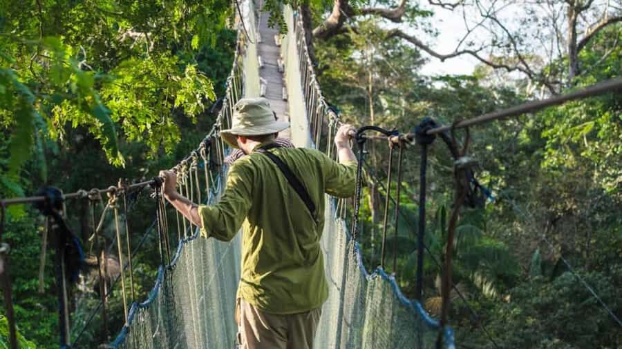 Tambopata: Zipline Adventure & Kayak to Monkey Island - From Puerto Maldonado to the lodge: the boat-to-jungle setup