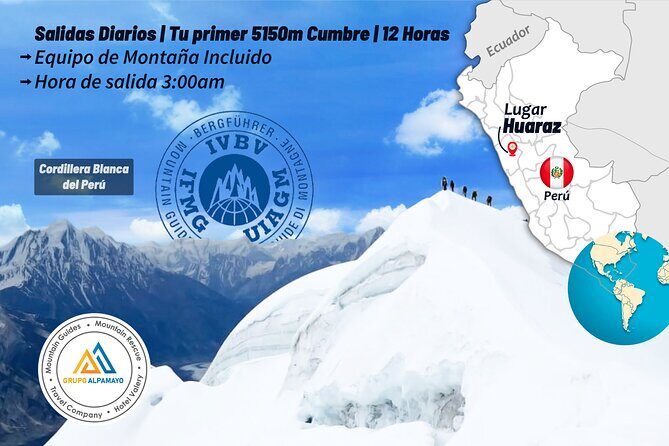 Tour Climbing Nevado Mateo | Your First 5,150 m Summit | 12 Hours - Getting back to Huaraz around 2:30 PM
